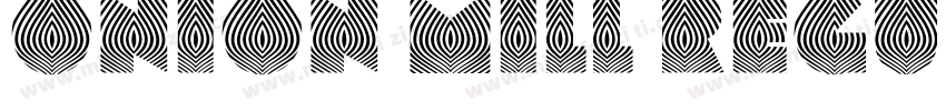 Onion Mill Regular字体转换